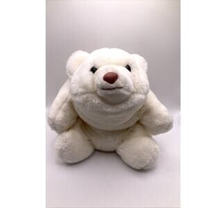 VINTAGE CLASSIC GUND- SNUFFLES POLAR BEAR 1980 White Korea Stuffed Animal